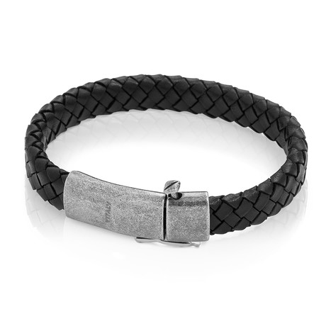 Raide Bracelet // Antiqued Steel (Size 7.5)