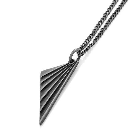 Nivo Necklace // Antiqued Steel
