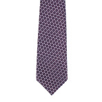 Ermenegildo Zegna // Patterned Silk Neck Tie // Purple