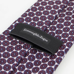 Ermenegildo Zegna // Patterned Silk Neck Tie // Purple