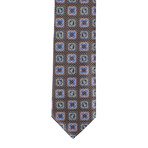 Ermenegildo Zegna // Medallion + Paisley Silk Neck Tie // Brown