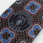 Ermenegildo Zegna // Medallion + Paisley Silk Neck Tie // Brown