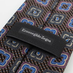 Ermenegildo Zegna // Medallion + Paisley Silk Neck Tie // Brown