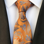 Benjamin Design Silk Tie // Orange Copper