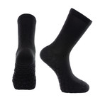 Set of 2 // Neverquit Crew Socks // Black (Medium)