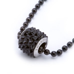 Swarovski Spiked Necklace // Black