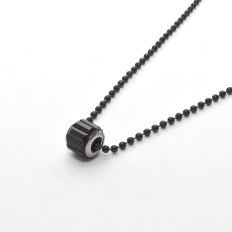 Swarovski Pave Necklace // Black