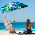 Beach Umbrella - Botanica by Louise Jones