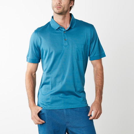 Firdose Polo Short Sleeve // Turquoise (XS)