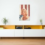 True Blue Marilyn In Flag // Chris Consani (26"W x 18"H x 0.75"D)