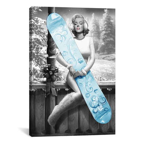 Marilyn Snowboard // JJ Brando (26"W x 18"H x 0.75"D)