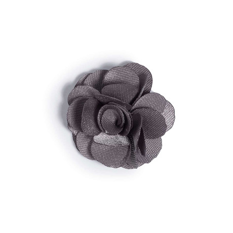 Gray Lapel Flower // 1"