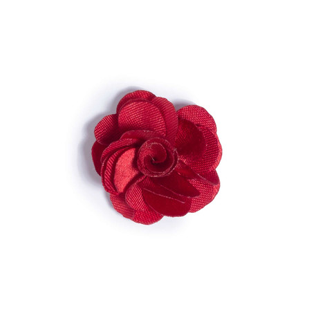Red Lapel Flower // 1"