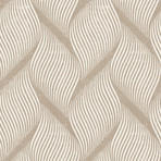 Wave Almond // Self-Adhesive Wallpaper