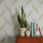 Wave Almond // Self-Adhesive Wallpaper