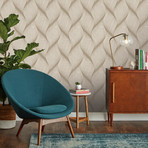 Wave Almond // Self-Adhesive Wallpaper