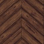 Textured Herringbone Walnut // Self-Adhesive Wallpaper