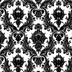 Damsel White & Black // Self-Adhesive Wallpaper