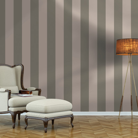 Stripes Grey // Self-Adhesive Wallpaper // Repeel
