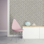 Bobby Berk for Tempaper // Connect Black On Paper // Self-Adhesive Wallpaper