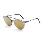 Duo Lens Giaguaro Sunglasses // Gold + Silver