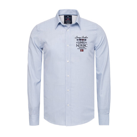 Byron Button-Up Shirt // Blue (S)