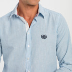 Hayden Button-Up Shirt // Baby Blue (L)
