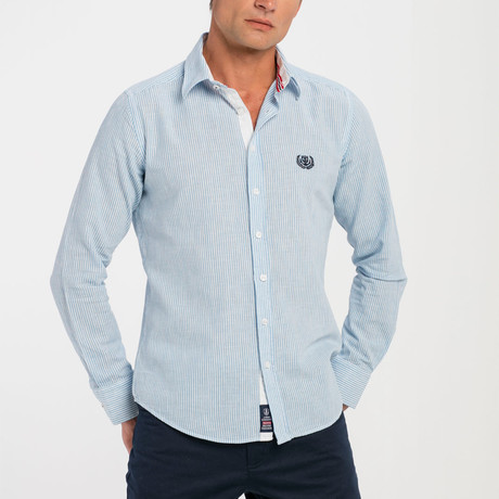 Hayden Button-Up Shirt // Baby Blue (S)