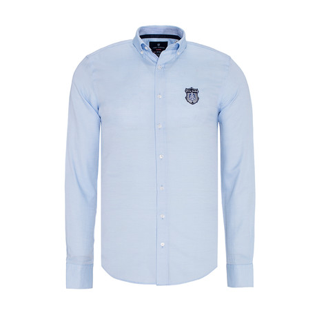 Jeffery Button-Up Shirt // Baby Blue (S)