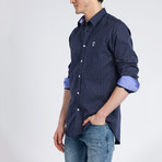 Carlo Button-Up Shirt // Navy (S)
