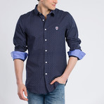 Carlo Button-Up Shirt // Navy (M)