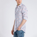Xavier Button-Up Shirt // White Multi (L)