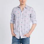 Xavier Button-Up Shirt // White Multi (L)