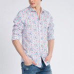 Xavier Button-Up Shirt // White Multi (M)