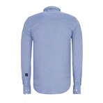 Napoleon Button-Up Shirt // Dark Blue (M)