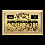 Dukes Of Hazzard // Luke + Bo + Daisy Duke Signed Photo // Custom Frame