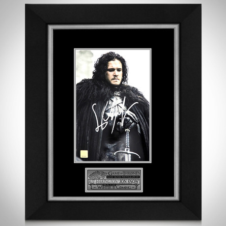 Game Of Thrones // Jon Snow Signed Photo // Custom Frame