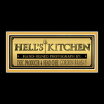 Hell's Kitchen // Gordan Ramsay Signed Photo // Custom Frame