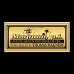 Magnum Pi // Tom Selleck Signed Photo // Custom Frame