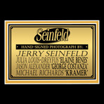 Seinfeld // Seinfeld + George + Elaine + Kramer Signed Photo // Custom Frame