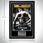 Sons Of Anarchy Back Skull // Cast Hand-Signed Poster // Custom Frame