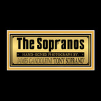 Sopranos // James Gandolfini Signed Photo // Custom Frame