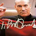 Star Trek // Captain Jean-Luc Picard Signed Photo // Custom Frame