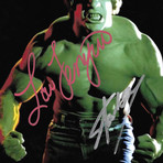 The Incredible Hulk // Lou Ferrigno + Stan Lee Signed Photo // Custom Frame