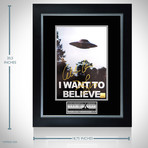 X-Files // Fox Mulder + Dana Scully Signed Photo // Custom Frame