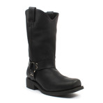 Pull-on Boots with Harness // Black (US: 7)