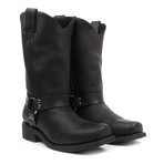 Pull-on Boots with Harness // Black (US: 7.5)