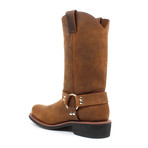 Pull-on Boots with Harness // Brown (US: 7.5)