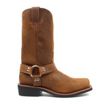 Pull-on Boots with Harness // Brown (US: 7.5)