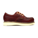 Moc-Toe Oxford Work Shoes // Burgundy (US: 7.5)